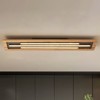 Rennnsan Cravelle 31"W Rectangle Wooden Farmhouse LED Dimmable Flush Mount in Black - 4 of 4