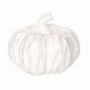 Gallerie II Champagne & White Pumpkin Figurine - 1 of 4