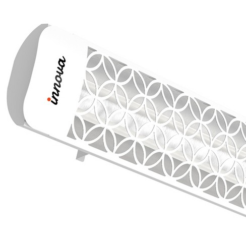 Eurofase Heating - 4000 Watt Electric Infrared Dual Element Heater-240 Voltage-White Finish-Clover Decorative Fascia - image 1 of 1