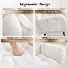 Upholstered Nursery Rocking Chair Indoor Comfortable Glider Chair High Back Teddy Boucle Rocker Chair for Baby Nursery,Living Room,Bedroom - 4 of 4