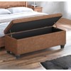 SONGMICS Storage Ottoman Bench Long Bed End Stool with Storage 330.6 lb Load Capacity Solid Wood Legs - 2 of 4