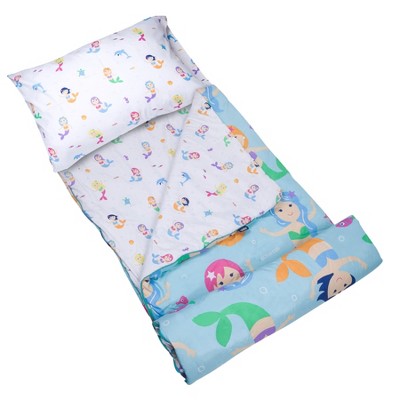 Wildkin Mermaids Microfiber Sleeping Bag with Pillowcase