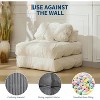 2 Pack Folding Sofa Bed,Convertible Sleeper Chair with Pillow Foldable Mattress&Side Pocket,Fold Out Sofa Lounge,Comfy Living Room Bedroom - 4 of 4