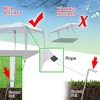 Outdoor Camping Folding Tent Waterproof 3 Adjustable Height Oxford Cloth Tent with Carry Bag 3 X 6m - 3 of 4