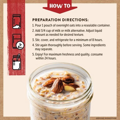 Kodiak Cakes Protein-Packed Honey Oat and Almond Overnight Oats - 2.47oz