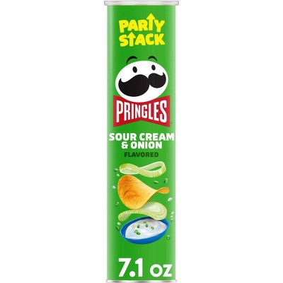 Pringles Mega Stack Sour Cream & Onion Potato Crisps Chips - 7.1oz