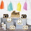 Big Dot of Happiness We Still Do - 50th Wedding Anniversary - Anniversary Party Centerpiece Table Decorations - Tabletop Standups - 7 Pieces - 3 of 4