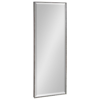 16.7" x 48.7" Rhodes Full Length Wall Mirror Dark Silver - Kate & Laurel All Things Decor