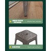 FDW Metal Bar Stools Set of 4 Counter Height Barstool Stackable Barstools  Indoor Outdoor Patio Bar Stool Home Kitchen Dining Stool - 4 of 4