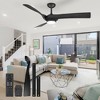 52" Ceiling Fan With Lights Remote Control 3CCT Dimmable 7 Speeds Reversible Noiseless Modern Dc Motor Ceiling Fan for Kitchen, Living Room - image 2 of 4