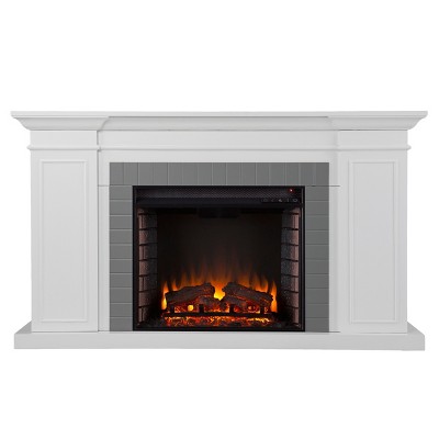 Rylana Bookcase Electric Fireplace - SEI
