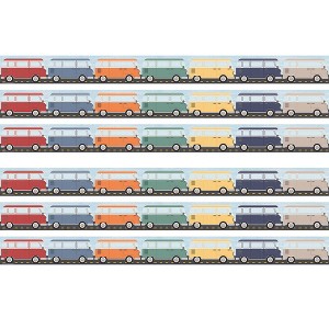 Teacher Created Resources® Moving Mountains Road Trip Camper Vans Straight Border Trim, 35 Feet Per Pack, 6 Packs - 1 of 4