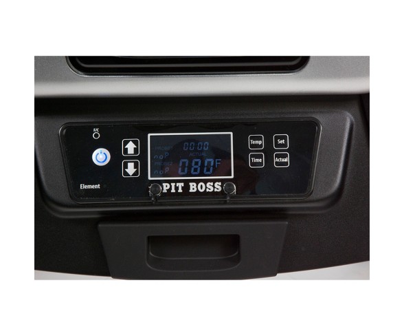 Pit Boss 3.2 Digital Electric Smoker with Window 77232 - Silver