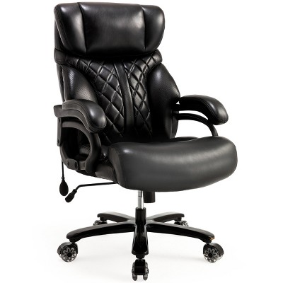 Executive Office Chair Modern with Lumbar Support and 600LBS Capacity for Home Office 24in Wide Seat - 3irtyhousy