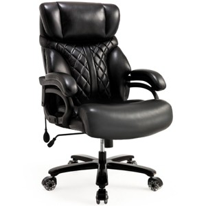 Executive Office Chair Modern with Lumbar Support and 600LBS Capacity for Home Office 24in Wide Seat - 3irtyhousy - 1 of 4