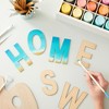 Bright Creations 83 Piece Wooden Letters for Crafts, 4-Inch Alphabet Cutouts for DIY Painting, Crafts, Wall Decorations - 2 of 4
