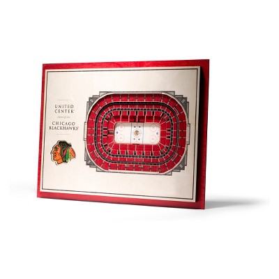 NHL Chicago Blackhawks 5-Layer Stadiumviews 3D Wall Art