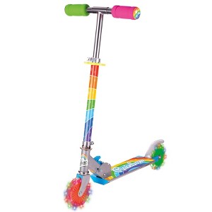 Ozbozz Rainbow Foldalbe Scooter - Light UP Wheels - Ages 5 and up - 1 of 4