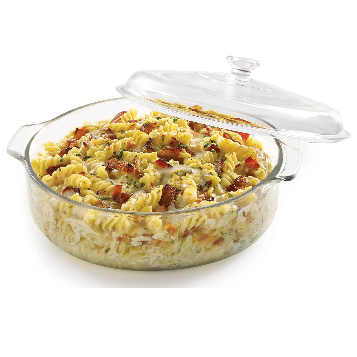Libbey Baker's Basics Glass Casserole Dish with Cover, 3 quart