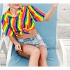HAPPY BAY Button Down Shirt for Women Casual Summer Beach Party Blouses Shirt Hawaii Blouse Short Sleeve Vacation Tops Tee Shirts - 4 of 4