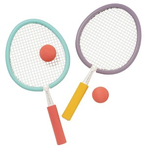 Sunnylife Foam Beach Paddles, Poolside Sorbet, 2 Bats, 2 Balls, Carry Case - 1 of 4