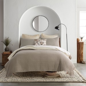 Caden Cotton Gauze Coverlet/Quilt and Pillow Sham Set - 1 of 4
