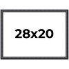 PosterPalooza | Linear Black Picture Frame - UV Acrylic, Backing Board, Hanging Hardware Included - 2 of 4