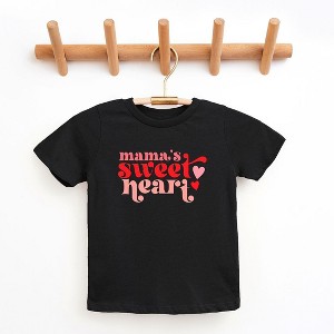 The Juniper Shop Pink Sweet Heart Toddler Short Sleeve Tee - 1 of 2