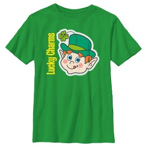 Boy's Lucky Charms Leprechaun Face T-Shirt - 1 of 4