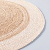 Bordered Color Block Braided Jute Area Rug Cream/Natural - Hearth & Hand™ with Magnolia - 3 of 4