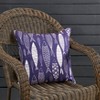 Saro Lifestyle Whimsical School of Fish Outdoor Pillow with Poly Fill, 18"x18", Blue - 4 of 4