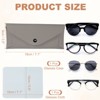 Unique Bargains PU Leather Waterproof Anti-Scratch Eyeglass Case 6.7" x 2.6" - 2 of 4