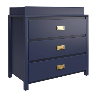 Image of Little Seeds Monarch Hill Haven 3-Drawer Changing Dresser - Navy