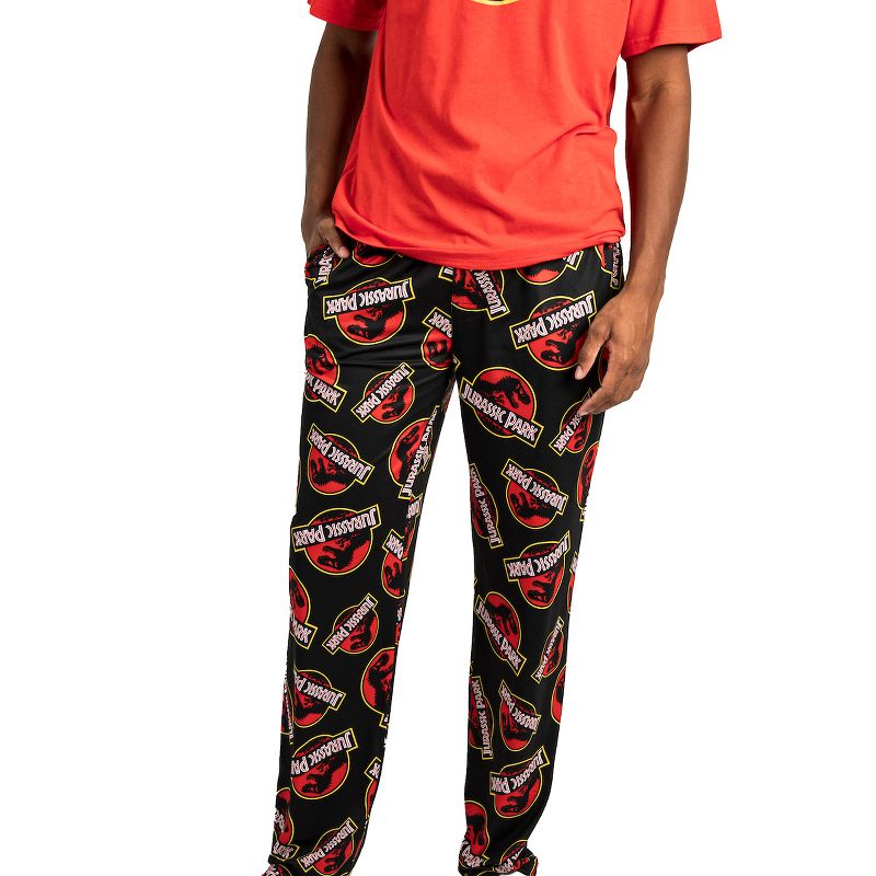 Jurassic Park Movie Logo Men's 2-Pack Pajama Set, 5 of 7