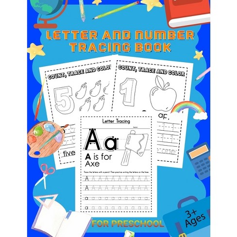 Alphabet Tracing Book For Coloring Kids: Letter Tracing - Coloring for Kids  Ages 3 + - Lines and Shapes Pen Control - Toddler Learning Activities - Pr  (Paperback)