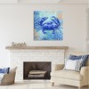 Stupell Industries Blue Crab with Coral Canvas Wall Art - 2 of 4
