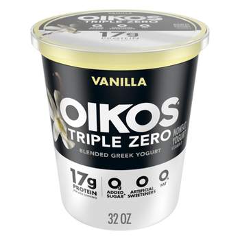 Oikos Triple Zero Vanilla Greek Yogurt - 32oz Tub
