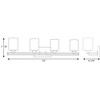 Progress Lighting Dart Collection 4-Light Bath Vanity in Graphite with Etched White Glass Shades - 2 of 3