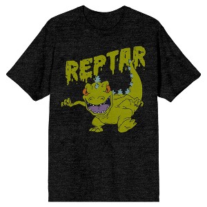 Rugrats Reptar on the Prowl Men's Black T-shirt - 1 of 3