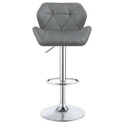NicBex Set of 2 Bar Stools for Kitchen Island,Modern Counter Bar Stools with Footrest,Bar Chairs for Dining Rooms,Kitchens Islands,Gray/Black