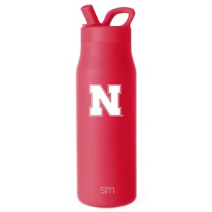 NCAA Nebraska Cornhuskers Simple Modern Mesa Stainless Water Bottle - 34oz - 1 of 3