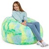 Jaxx Saxx 3 Foot Bean Bag Chair - Faux Fur - Fun Colors - 3 of 3