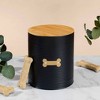 Park Life Designs 75 fl oz Hector Food Tin Dog Food Storage Container - Black - 3 of 4