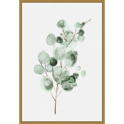 16" x 23" Tender Sprout II by Eva Watts Framed Canvas Wall Art - Amanti Art