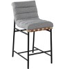 GDFStudio Afra Iron and Boucle Upholstered 26.38" Counter Stool - 2 of 4