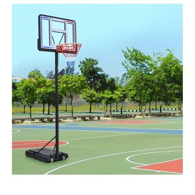 black- Basketball Hoop,Portable 4.76-10ft Adjustable Basketball Hoop, Basketball Hoop Goal System