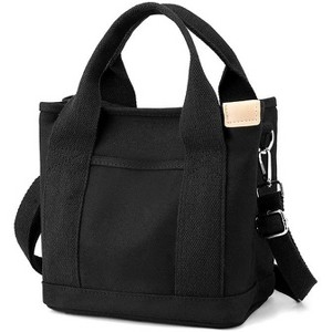 Generic Small Tote Bag with Zipper Tote Bag for Women Canvas Crossbody Bag - 1 of 4
