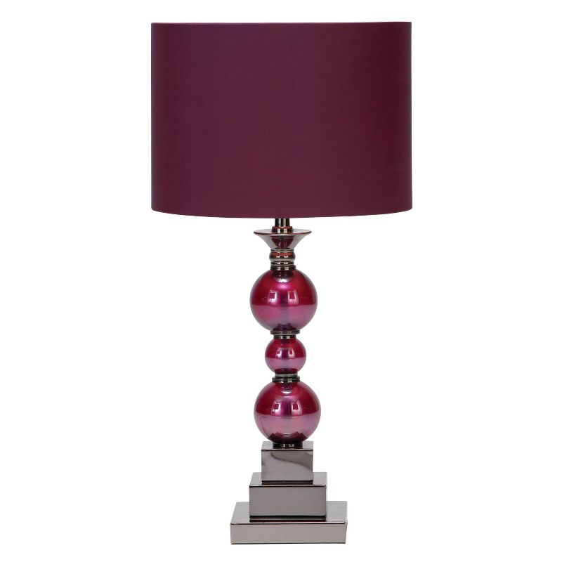 Glam Glass Table Lamp Set of 2 Red - Olivia &#38; May, 4 of 9