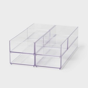 Acrylic Desk Drawer Organizer Clear - Brightroom™: Office & Stationery Holder, 20% Recycled Plastic, 12"x8"x4" - 1 of 3