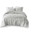NicBex Comforter Set Bedding Crushed Velvet Reversible Quilt Set Comforter, Pillow Shams, Machine Washable - 4 of 4